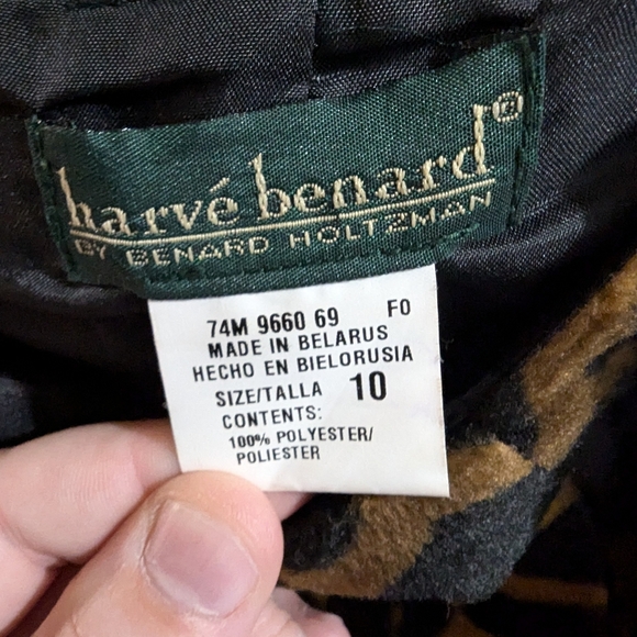 Harve Benard leopard print skirt and jacket set size 10 - Picture 7 of 8